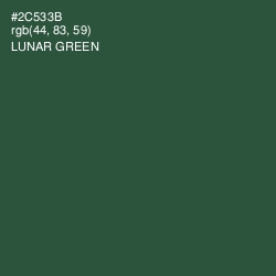 #2C533B - Lunar Green Color Image